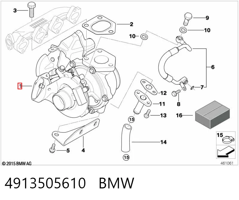 4913505610 BMW Turbo para motor