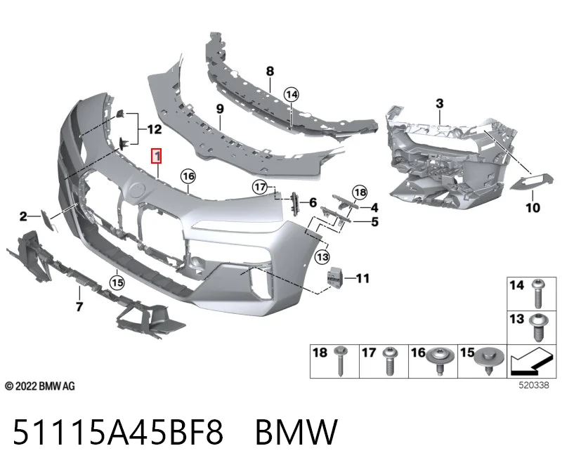 51115A45BF8 BMW