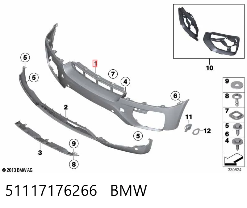 Comprar Defensa delantera X6  E71