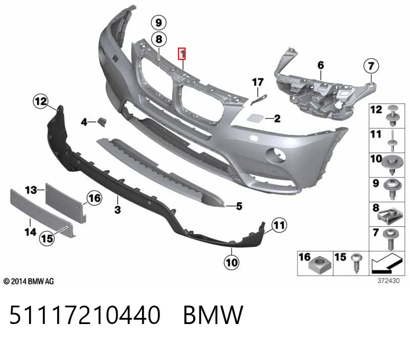 Parachoques BMW X3  SUV comprar en España