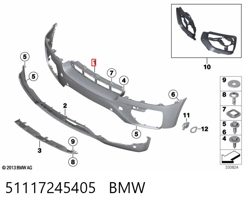 Comprar Parachoques delantero BMW X6  E72 a bajo precio