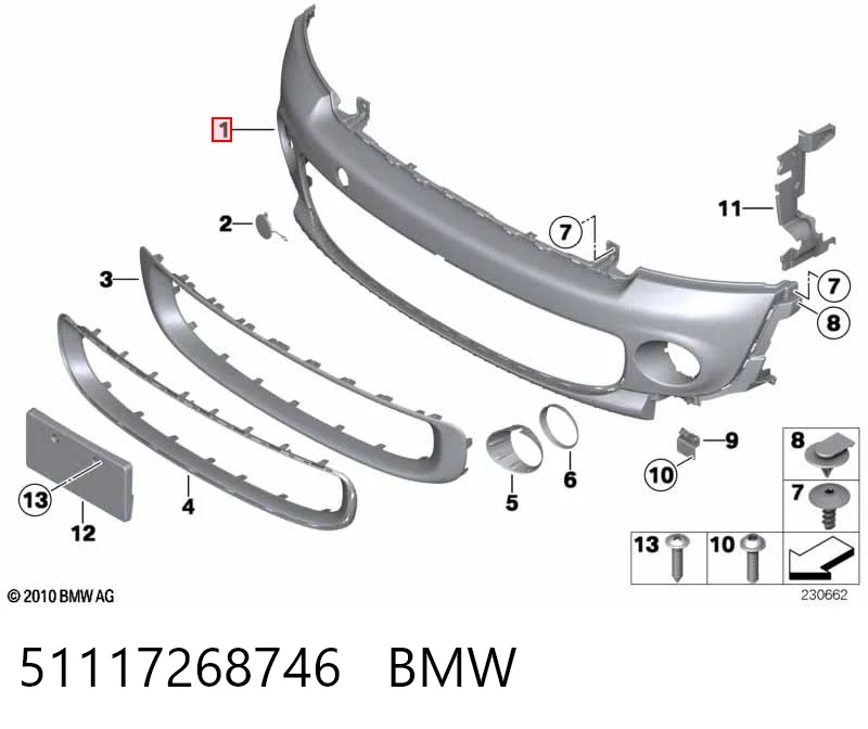 Comprar Parachoques delantero Mini Cooper  R56 a bajo precio
