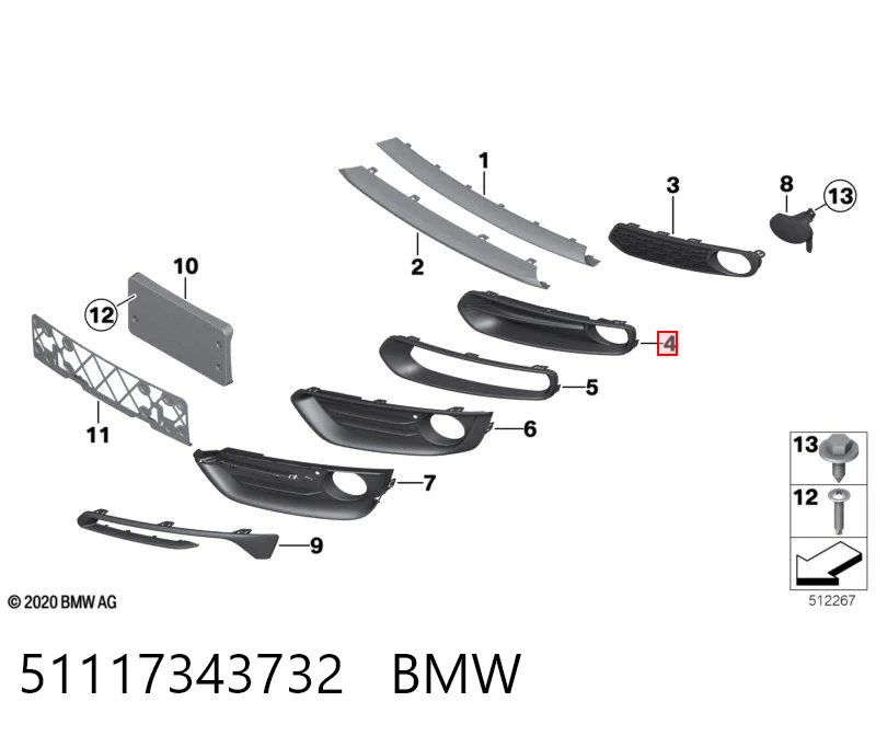 51117343732 BMW 