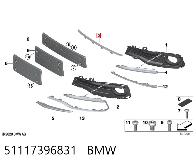 51117396831 BMW