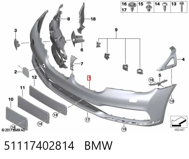 Comprar Parachoques delantero BMW 7  G11, G12 a bajo precio