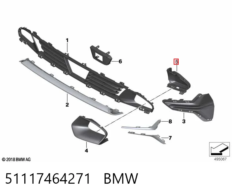 51117464271 BMW Cubre motor