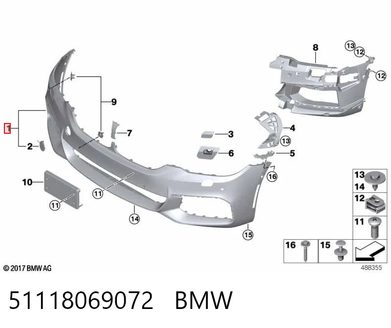 Comprar Parachoques delantero BMW 5  G31 a bajo precio