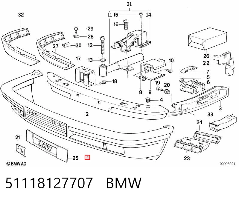 Comprar Parachoques delantero BMW 7 E32 a bajo precio