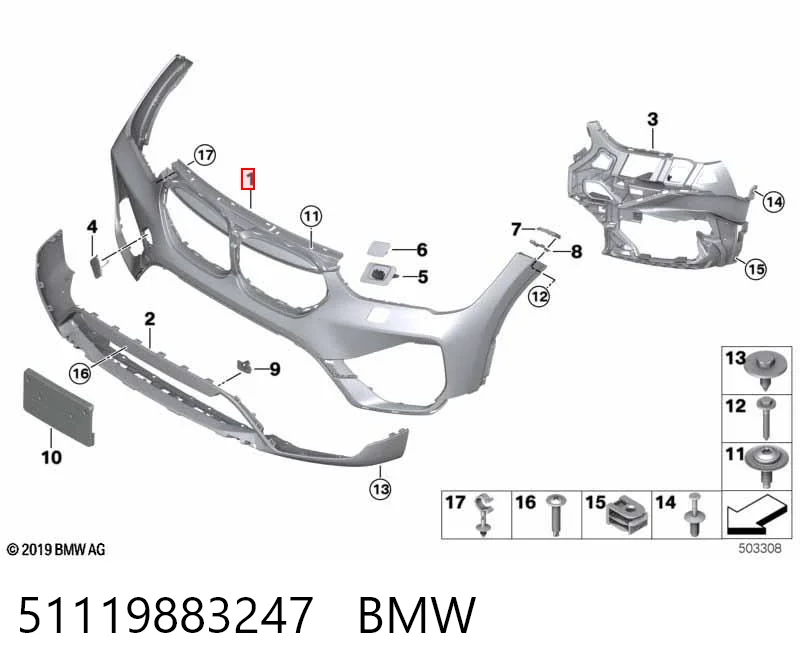 Comprar Paragolpes BMW X1  F48