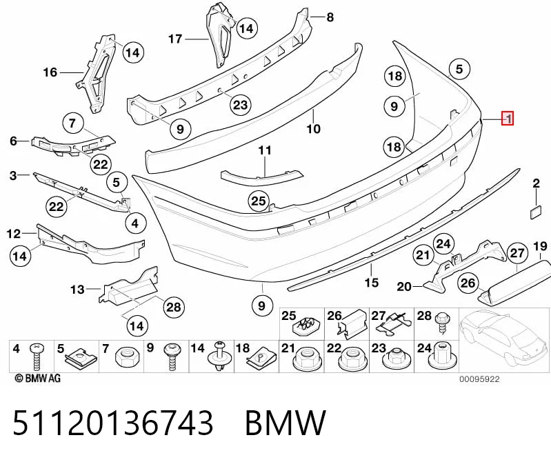Comprar Parachoques trasero BMW 7  E65, E66, E67