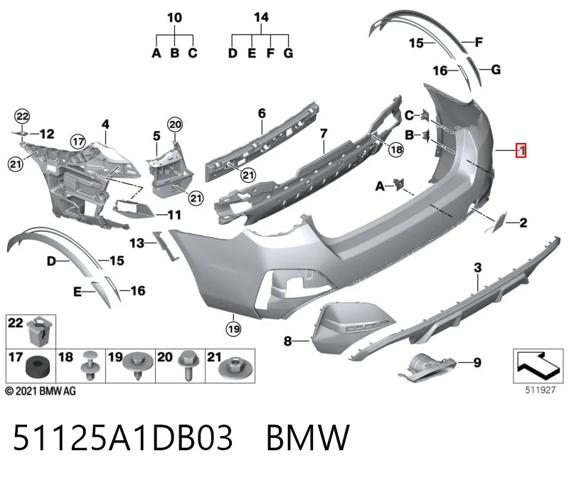 51125A1DB03 BMW