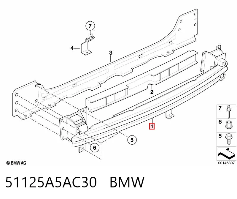 Comprar Refuerzo parachoque trasero Cooper  R50, R53