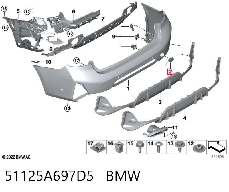 51125A697D5 BMW 