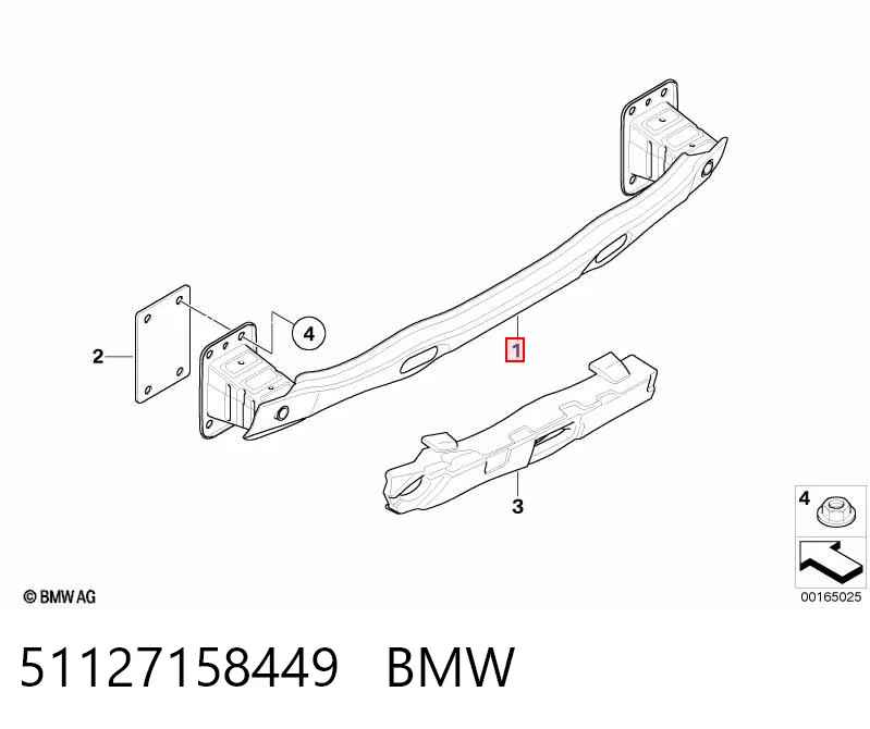 Comprar Refuerzo de parachoques trasero BMW X5  E70 a bajo precio
