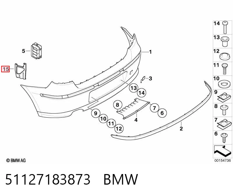 Comprar Soporte de parachoques trasero BMW 1  E81 a bajo precio