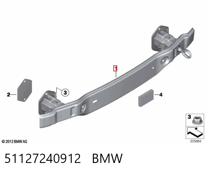 Comprar Refuerzo de parachoques trasero BMW 1  F21 a bajo precio