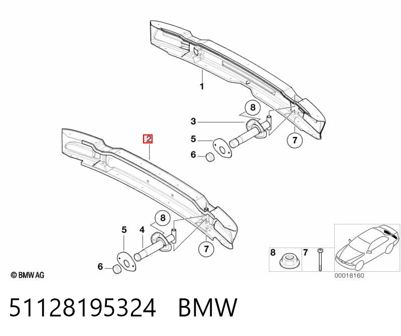 Comprar Refuerzo de parachoques trasero BMW 3 E46 a bajo precio