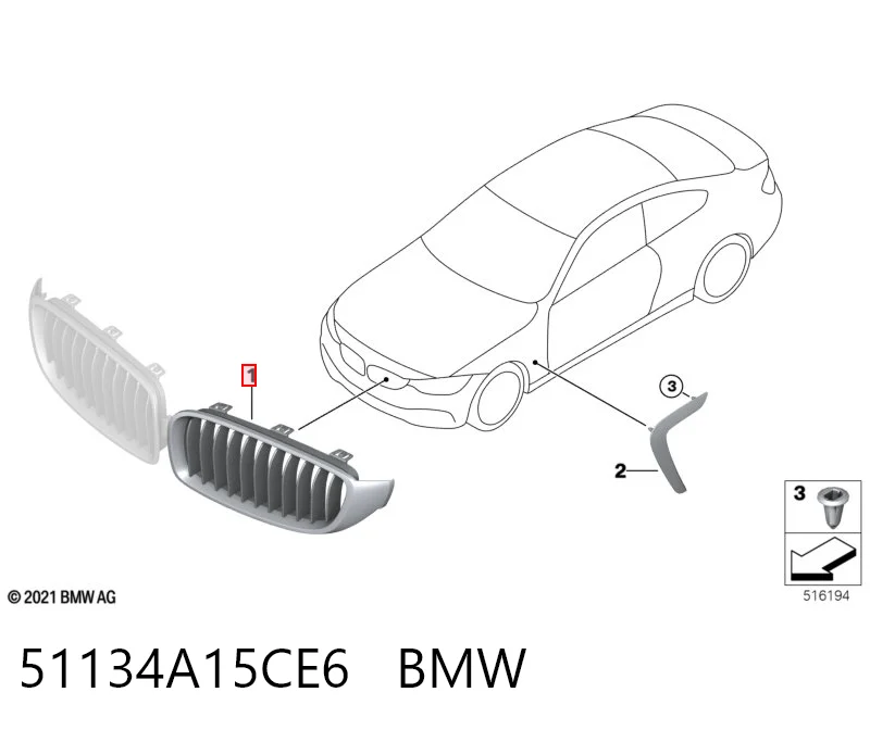51134A15CE6 BMW