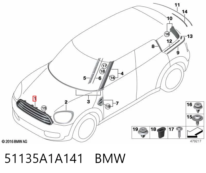 51135A1A141 BMW
