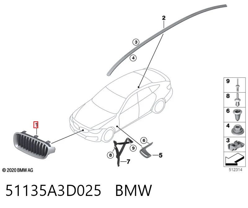 51135A3D025 BMW