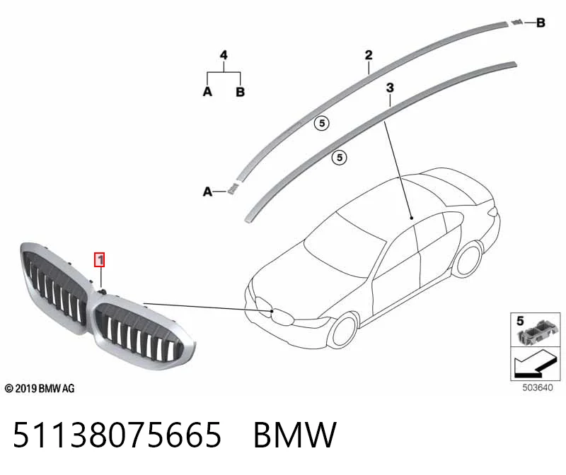 51138075665 BMW Calandra