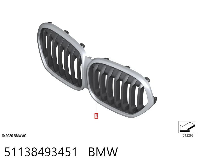 51138493451 BMW Calandra