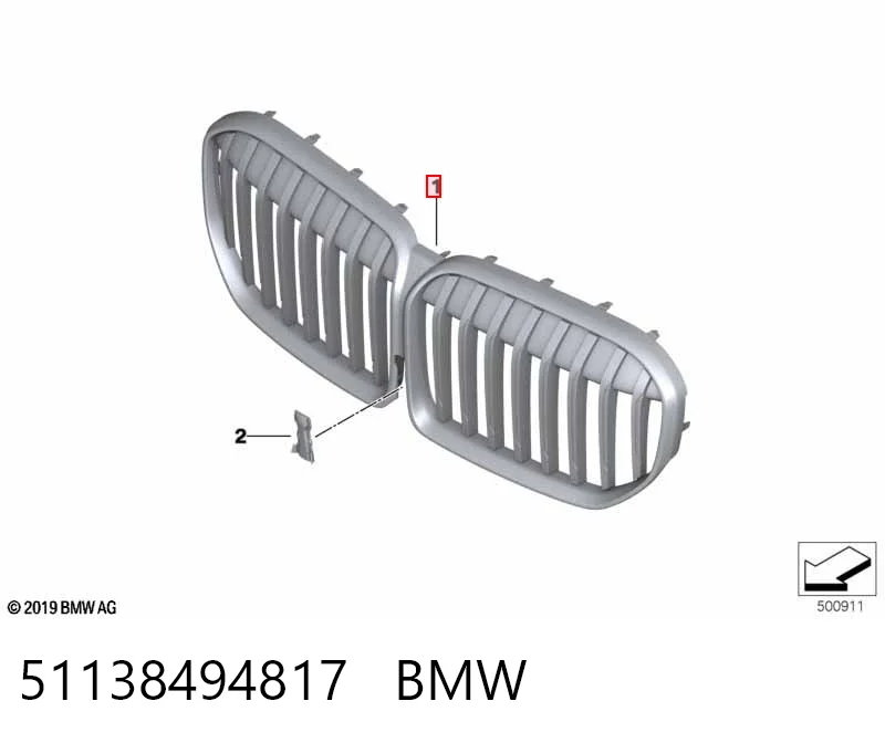 Comprar Parrilla del radiador BMW 7  G11, G12 a bajo precio