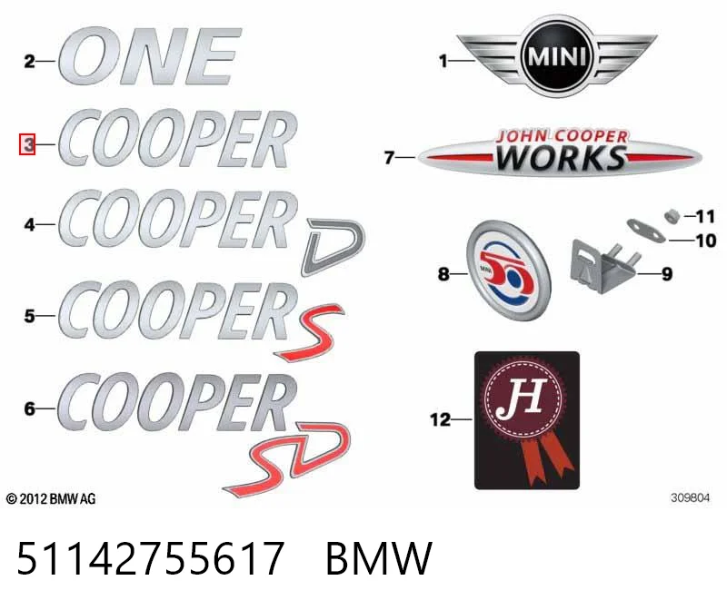 51142755617 BMW