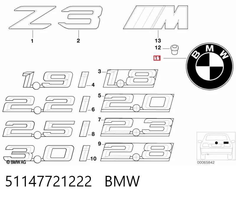 51147721222 BMW