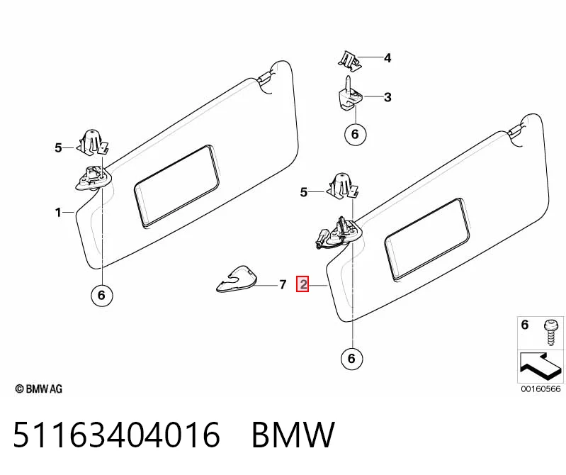 Comprar Visera parasol BMW X3  E83 a bajo precio