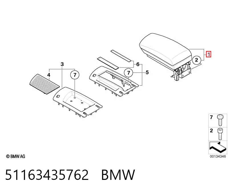 Comprar Apoyabrazos de la consola central BMW X3 E83 a bajo precio