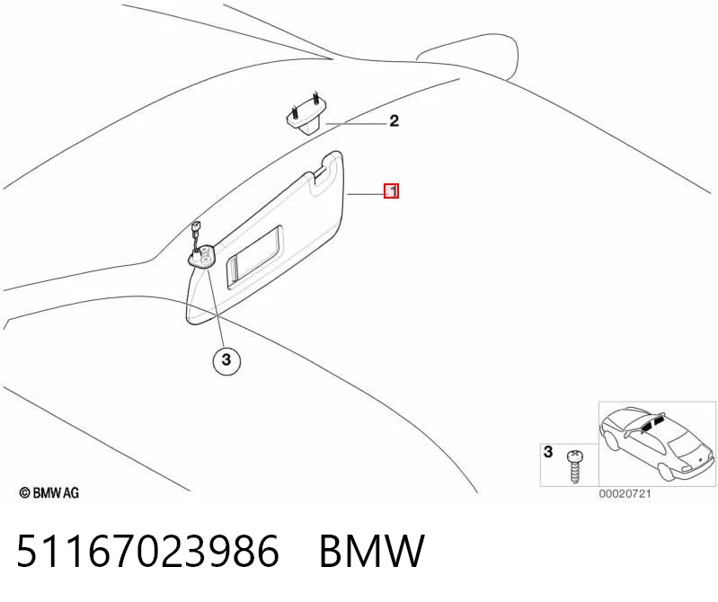 Comprar Visera parasol BMW 3  E46 a bajo precio