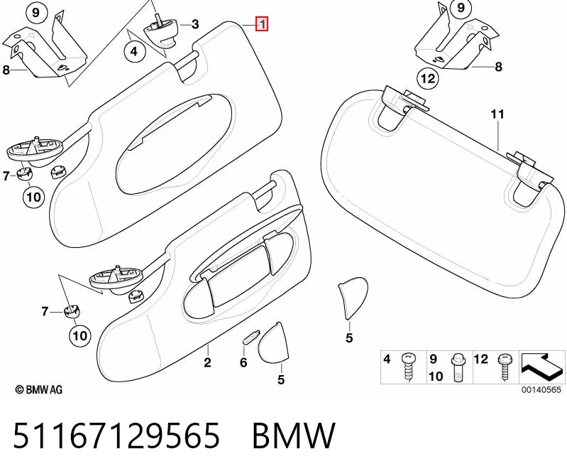 Comprar Visera parasol Mini Cooper  R50, R53 a bajo precio