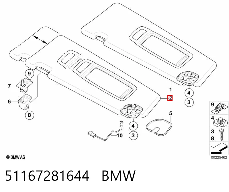 Comprar Visera parasol BMW X6  E72 a bajo precio