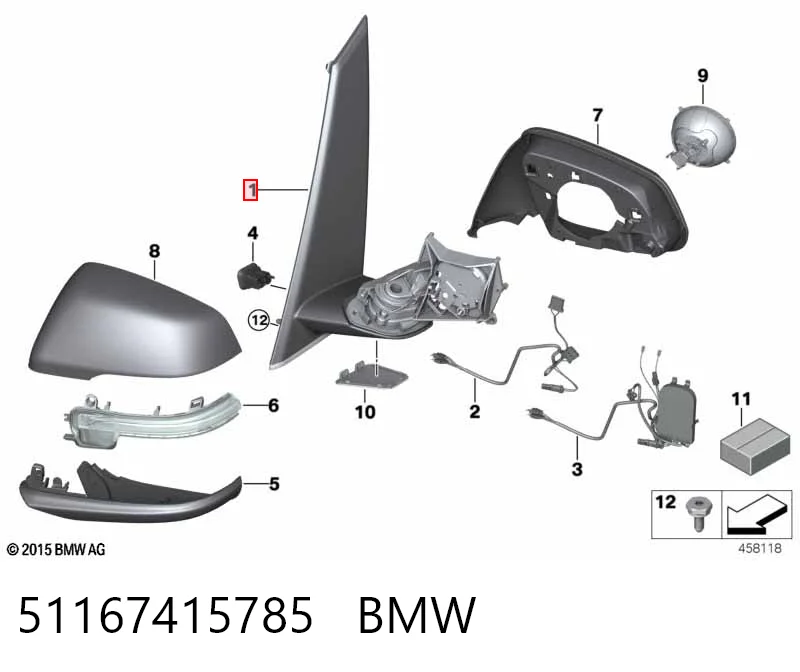 Comprar Espejo retrovisor izquierdo BMW 2  F45 a bajo precio