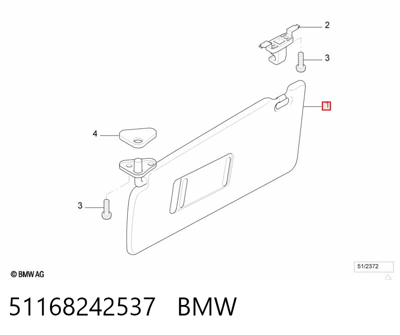 Comprar Visera parasol BMW 5  E39 a bajo precio