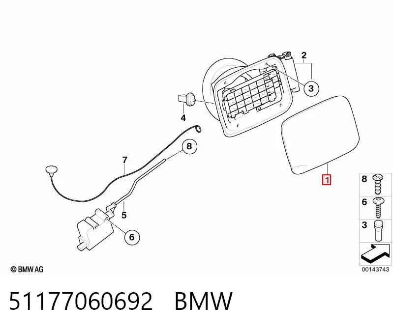 Comprar Tapa del depósito de combustible BMW 3 E90 a bajo precio