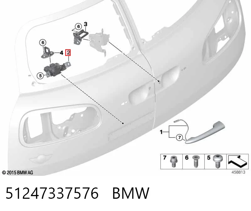 51247337576 BMW Cierre del maletero