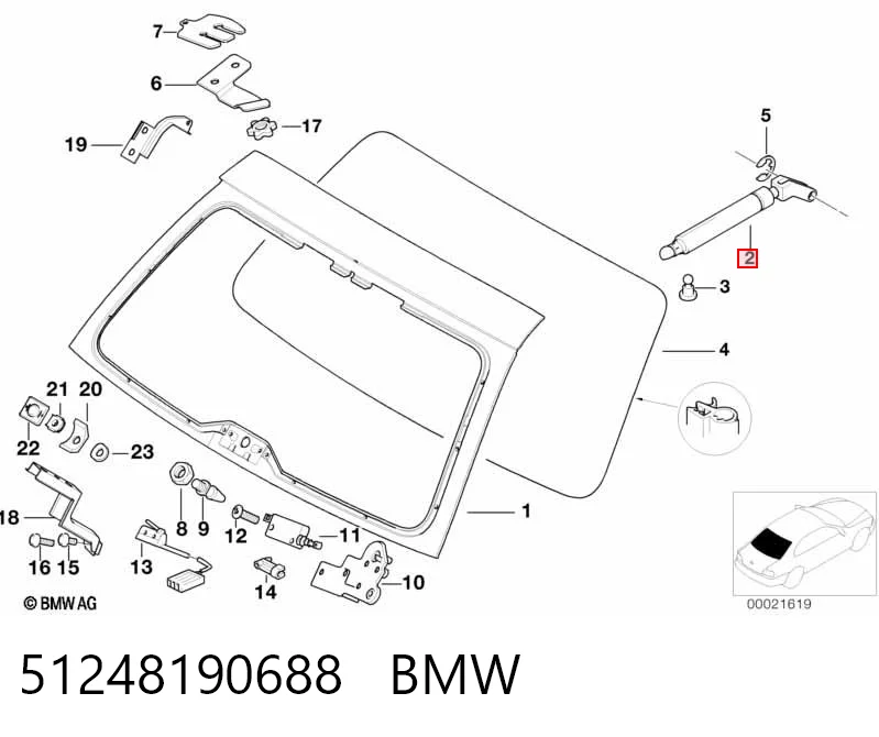 Amortiguadores de maletero BMW 5  (E39)