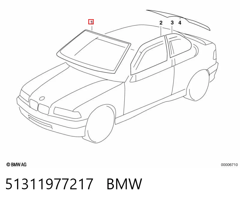 Parabrisas delantero BMW 3 (1990-1998)