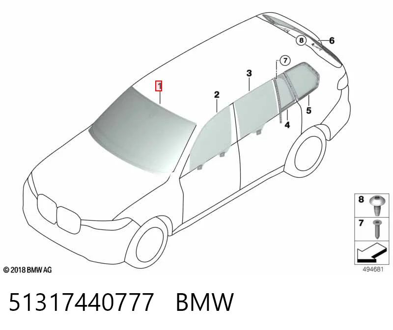 Comprar Parabrisas BMW X5 G05, F95 a bajo precio