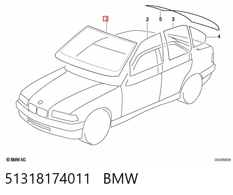 Cristal parabrisas BMW 3 sedán (E36) (1990 - 1998) precio, desde 68,06 EUR