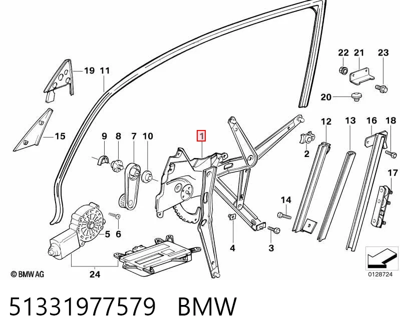 51331977579 BMW Elevalunas