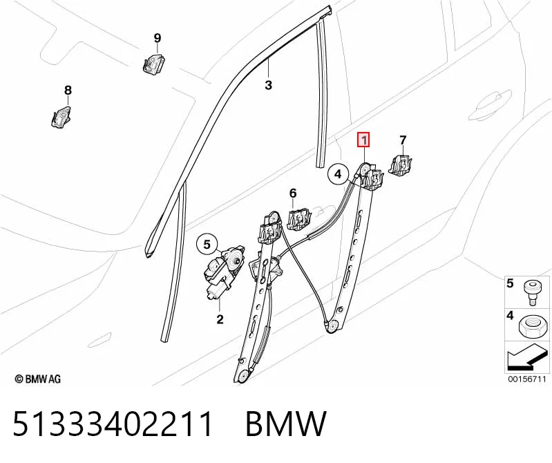 51333402211 BMW Elevalunas