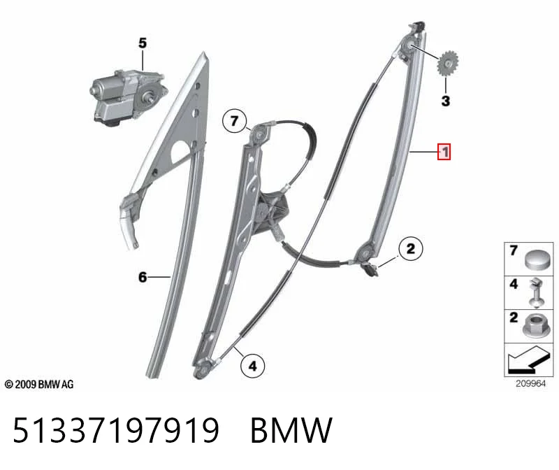 51337197919 BMW Elevalunas