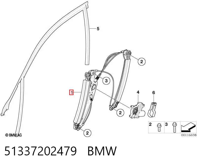 51337202479 BMW Elevalunas