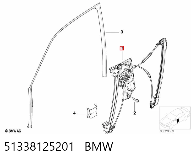 51338125201 BMW Elevalunas