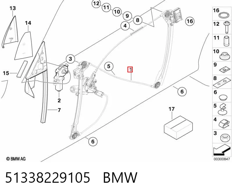 51338229105 BMW Elevalunas