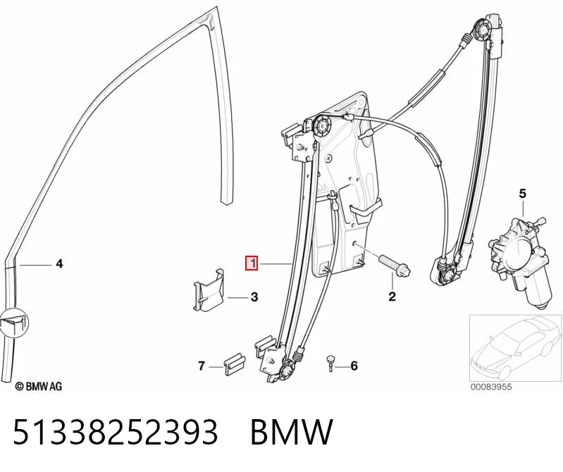 51338252393 BMW Elevalunas