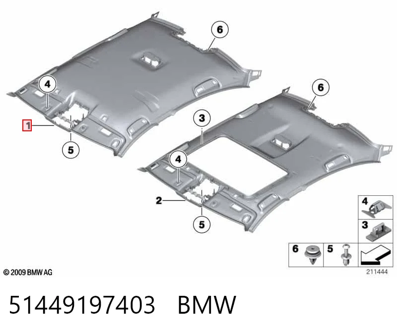 Comprar Guarnecido de techo BMW 5 F10 a bajo precio